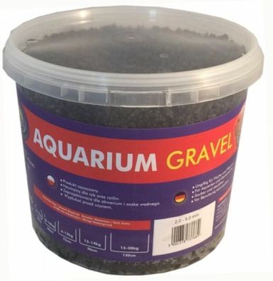 Aqua Nova Bodengrund Gravel Natural Basalt 5kg - 2-5mm Aquariumkies schwarz