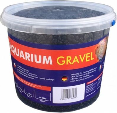 Aqua Nova farbiger Bodengrund in schwarz 5kg - 4-8mm Aquariumkies für Aquarien
