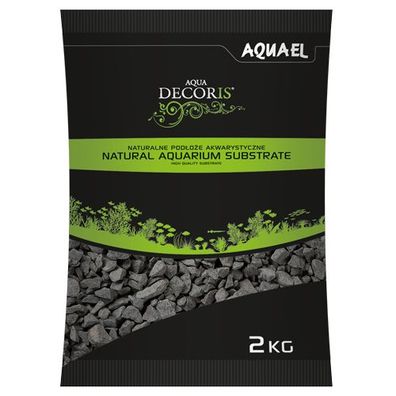 Aquael Basalt Bodengrund 2kg - 2-4mm Aquariumkies Kies für Aquarien Garnelen