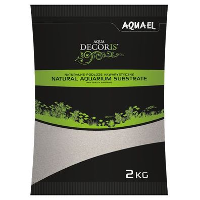 Aquael Quarz Sand Bodengrund 2kg - 0,1-0,3mm Aquariumkies Kies für Aquarien Deko