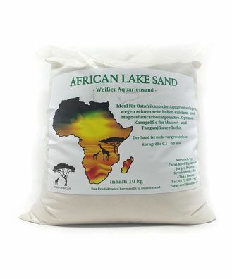 Coral Reef African Lake Sand weiß 0,1-0,5mm XXS für Ostafrikanische Barsche 10kg