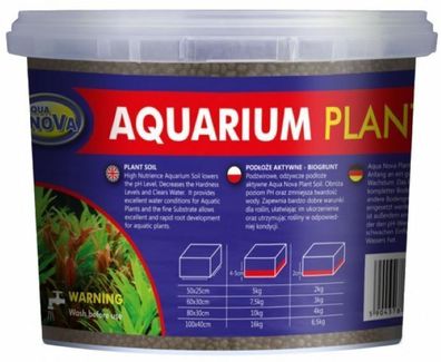 Aqua Nova Plant Soil 4kg braun - Pflanzsubstrat Aquarium Bodengrund Pflanzen