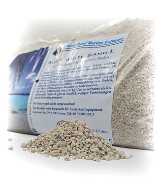 3x Coral Reef Aloha White Sand L 2,5-4,5mm weißer Aquariensand Meerwasser 10kg