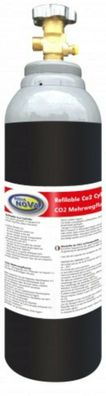 Aqua Nova Co2-Flasche 5 Liter Mehrwegflasche nachfüllbarer Co2 Zylinder Aquarium