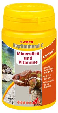 Sera Reptimineral C 100ml Mineralien & Vitamine Carnivor für Reptilien Terrarium