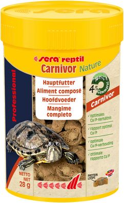 Sera reptil Carnivor Nature 100ml / 28g - Futter für carnivore Reptilien