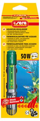 Sera Aquarium Regelheizer 50W - Heizstab bis 50L Süß- + Meerwasser Aquarium