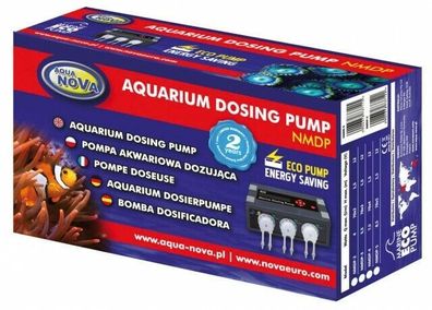 Aqua Nova Dosierpumpe 70x3ml/ m - 5,5W für Süß- + Meerwasser Aquarium