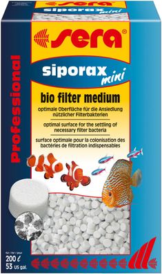 Sera siporax mini bio Filtermedium 270g Filtermaterial HMF Mattenfilter Filter