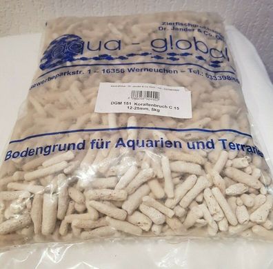 Korallenbruch C-15 - 12-25mm - 5kg Bodengrund Seewasserbecken Barsche Aquarium