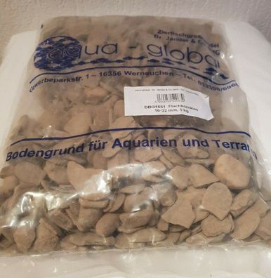 Flachkornkies 5kg - 16-32mm Aquariumkies - Bodengrund für Aquarien Kies