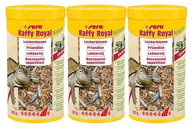 3x Sera Raffy Royal Nature 1000ml Leckerbissen Carnivor mit hochwertigem Protein