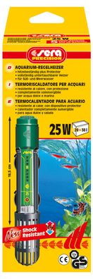 Sera Aquarium Regelheizer 25W - Heizstab bis 30L Süß- + Meerwasser Aquarium