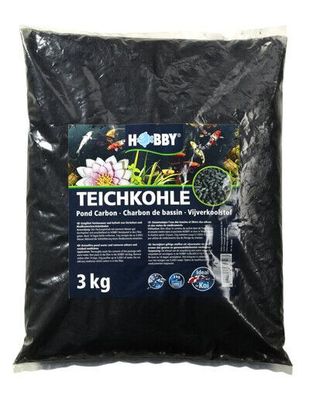 Hobby Teichkohle 3kg Sack - zur Reinigung bis zu 5.000L Teichwasser Gartenteich