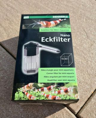 Dennerle Nano Eckfilter Innenfilter für 10-40L Aquarium Baby Garnelen Filter