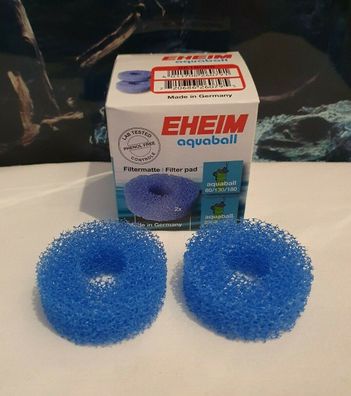 EHEIM aquaball Innenfilter Filtermatte 2616085 blau Filterschwamm 2er-Pack