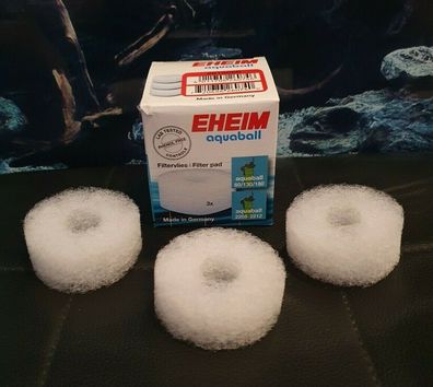 EHEIM aquaball Innenfilter Filtervlies 2616080 weiß Filter pad 3er-Pack