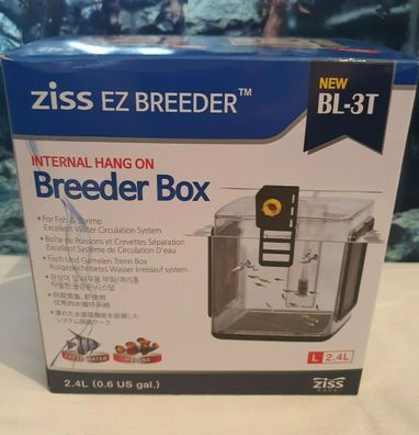 Ziss Breeding Box EZ Aufzuchtkasten BL-3T - 14x14x15cm Aufzuchtbecken Zucht