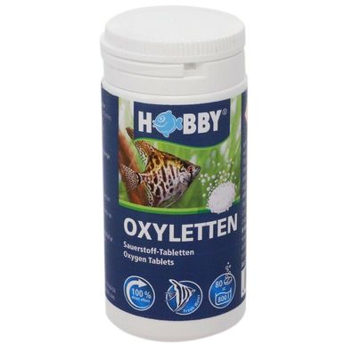 Hobby Oxyletten 80 Stück - Sauerstoff-Tabletten für 800 Liter Aquarium