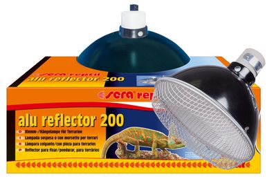 Sera reptil alu reflector 200 - Klemmlampe Hängelampe Beleuchtung für Terrarium