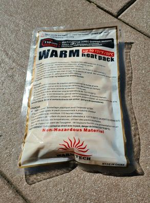 5x Warm Tech Heat Pack Wärmekissen bis zu 110 Stunden Heatpack Stoff 400g TOP