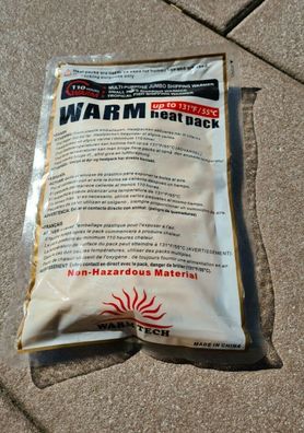 5x Warm Tech Heat Pack Wärmekissen für bis zu 110 Stunden Heatpack Stoff 400g