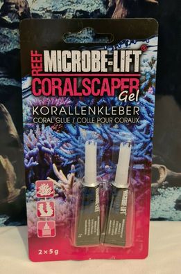 Arka Reef Microbe-Lift Coralscaper Gel Korallenkleber Coral Glue 2x 5g Aquarium