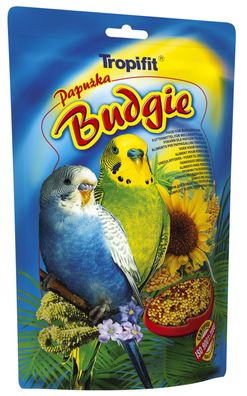 Tropifit Budgie 700g - Futter für Wellensittiche Vogelfutter Körner + Samen