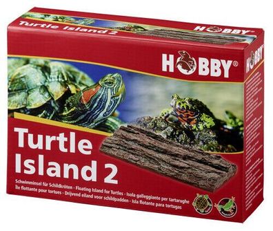 Hobby Turtle Island 2 - 25,5x16,5cm Schildkröten Aquarium Terrarium Insel Deko