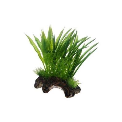Hobby Flora Root 1 - S 17cm künstliche Aquarium Pflanzen + Wurzel Wasserpflanzen