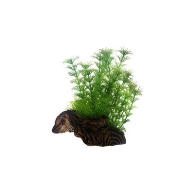Hobby Flora Root 3 - S 17cm künstliche Aquarium Pflanzen + Wurzel Wasserpflanzen