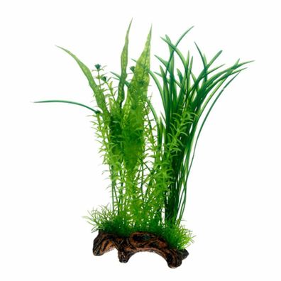 Hobby Flora Root 1 - L 30cm künstliche Aquarium Pflanzen + Wurzel Wasserpflanzen