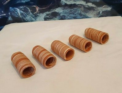 5x Krebshöhle Laichhöhle 6cm rot/ weiß rund Tonhöhle für Krebse, Welse Höhle Deko