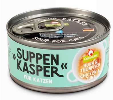 GranataPet ¦ Suppenkasper - Huhn & Thunfisch - 12 x 70g ¦ feine Brühe für jede Katze