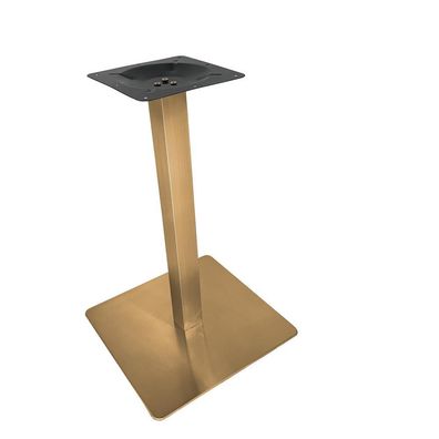 Tischfuß Titanium gold eckig einzeln 72 cm Untergestell Tischfuß Bistrotisch