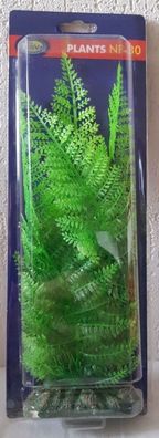 künstliche Aquarium Pflanze grün 30cm - Deko Pflanzen Wasserpflanzen Plastik