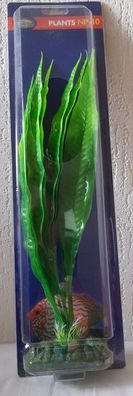 künstliche Aquarium Pflanze grün 40cm - Deko Pflanzen Wasserpflanzen Plastik