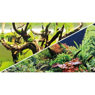 Hobby Fotorückwand Green Secret / Wood Island XL Rückwand 120x50cm Aquarium