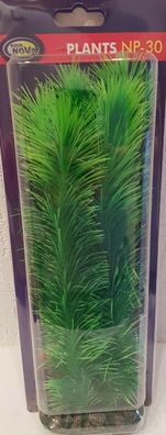 künstliche Aquarium Pflanze fein grün 30cm Deko Pflanzen Wasserpflanzen Plastik