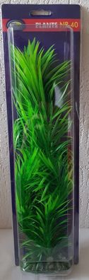 künstliche Aquarium Pflanze grün 40cm - Deko Pflanzen Wasserpflanzen Plastik TOP