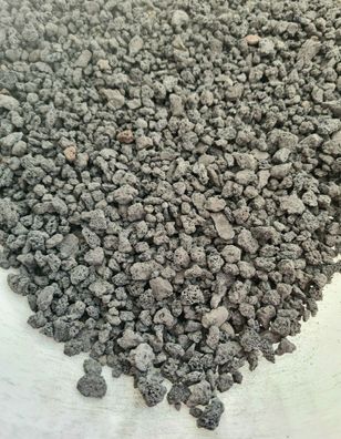 Lava Splitt schwarz fein 5-10mm - ca. 1kg Steine für Garnelen, Krebse, Aquarium