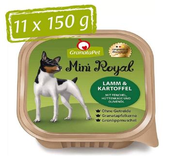 GranataPet ¦ Mini Royal - Lamm & Kartoffel - 11 x 150g ¦ nasses Hundefutter in ...