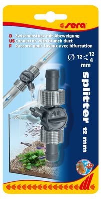Sera Splitter 12mm Zwischenstück mit Abzweigung für 4mm Aquariumschlauch