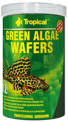 Tropical Green Algae Wafers 250ml - Futtertabletten Welse - MHD 07/19