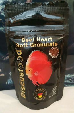 Discusfood Beef Heart Soft Granulat 80g - Premium Diskus Granulat Diskusfische