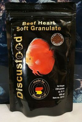 Discusfood Beef Heart Soft Granulat 230g Premium Diskus Granulat Diskusfische