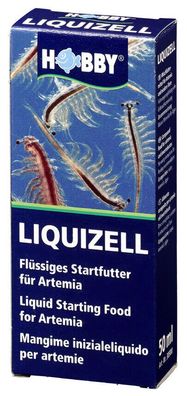 Hobby Liquizell 50ml - flüssiges Startfutter für Artemia Nauplien Aquarium