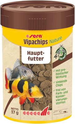 Sera Vipachips Nature 100ml - Hauptfutter Welse Bodenfutterchips Welstabletten