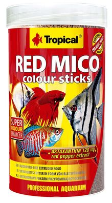 Tropical Red Mico colour Sticks gefriergetrocknete Blutwürmer/ Mückenlarven 100ml