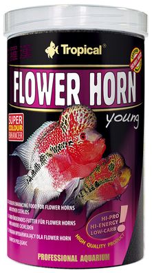 Tropical Flower Horn Young 250ml - Futter für Flowerhorns + andere Cichliden